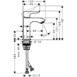 Metris Slavina za Lavabo 100 Mala Chrome 31088000