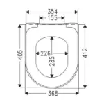 Onovo WC Daska Standardna 9M396101