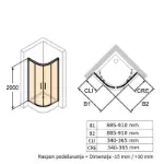 Classics 2 Tuš Kabina Polukružna (R90)